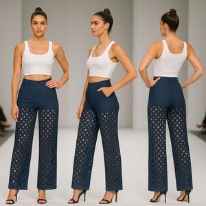 Midnight Glow Cut-Out Pants